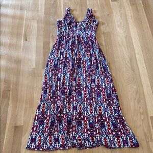 Colorful Patterned Maxi Dress